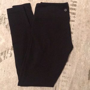 Black Lululemon WonderUnder Full Length